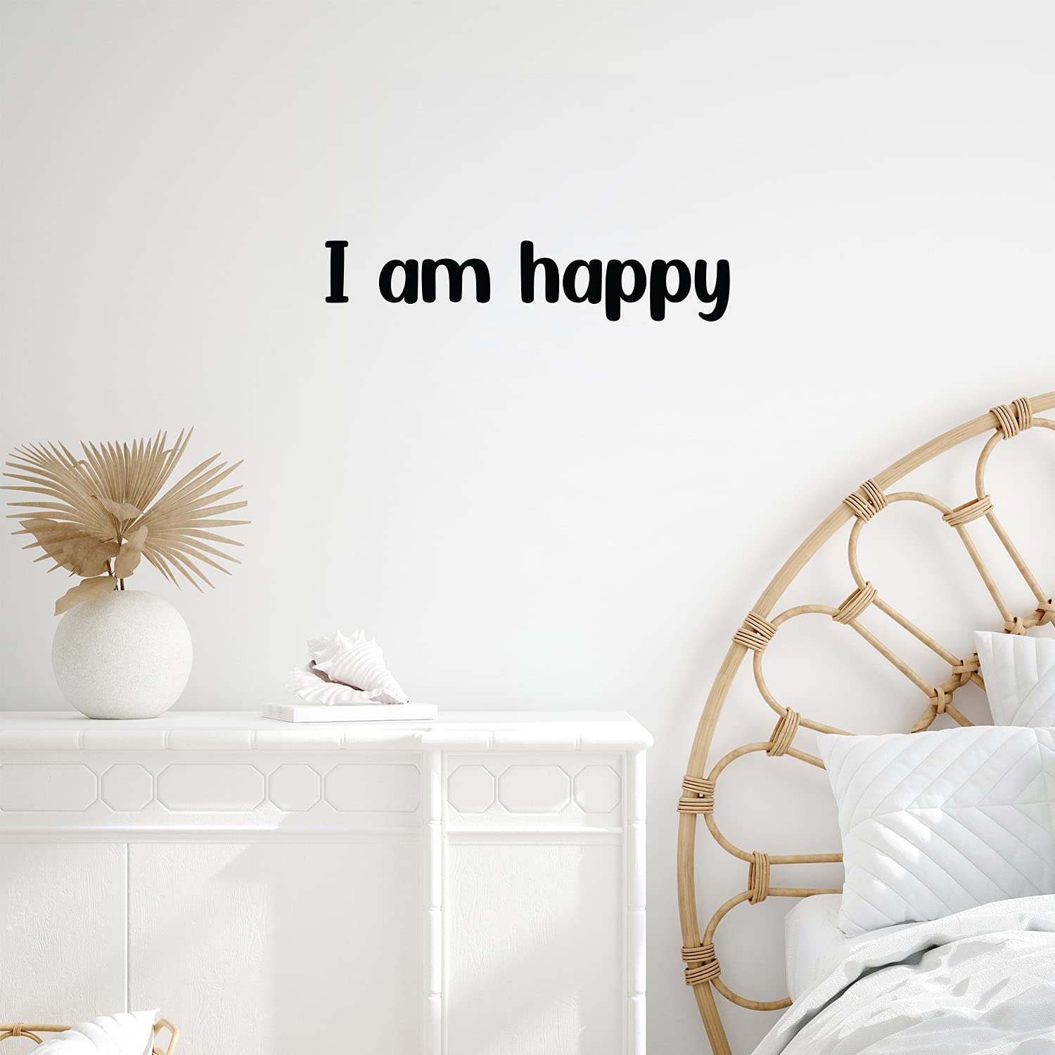 Amazon.com: Vinyl Wall Art Decal - I Am Happy - 5